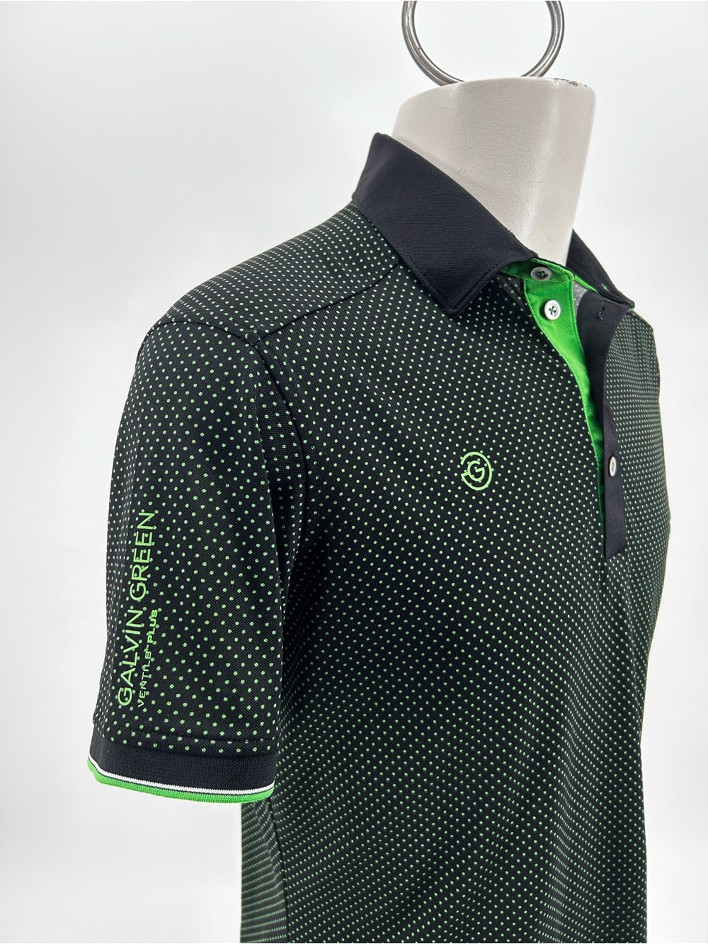 Galvin Green Marlon Ventil8 Golf Polo Green Black Medium Turnberry Scotland